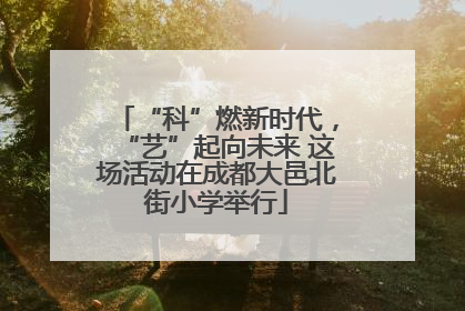 “科”燃新时代，“艺”起向未来 这场活动在成都大邑北街小学举行