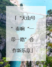 “天山号”奏响“一带一路”合作新乐章