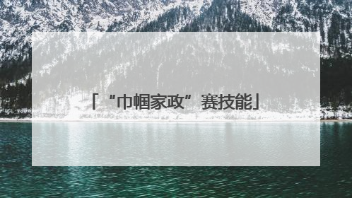 “巾帼家政”赛技能