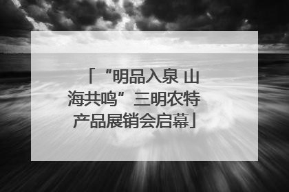 “明品入泉 山海共鸣”三明农特产品展销会启幕