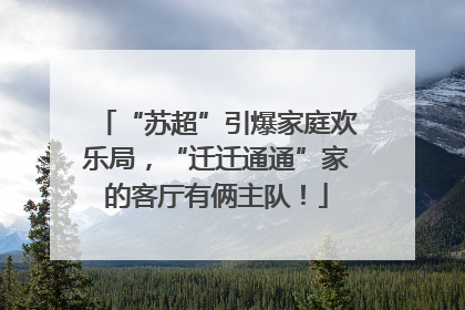 “苏超”引爆家庭欢乐局，“迁迁通通”家的客厅有俩主队！