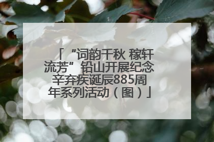 “词韵千秋 稼轩流芳”铅山开展纪念辛弃疾诞辰885周年系列活动（图）