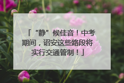 “静”候佳音！中考期间，诏安这些路段将实行交通管制！