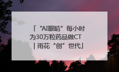 “AI眼睛”每小时为30万粒药品做CT｜雨花“创”世代