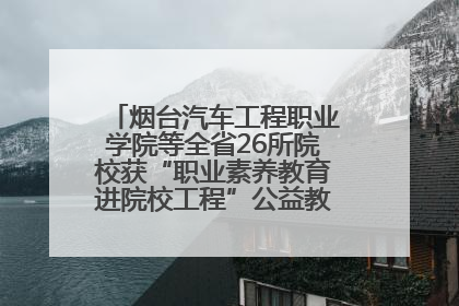 烟台汽车工程职业学院等全省26所院校获“职业素养教育进院校工程”公益教学点集中授牌