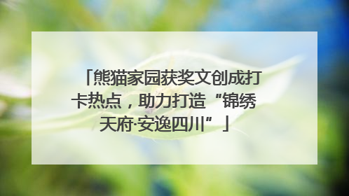 熊猫家园获奖文创成打卡热点，助力打造“锦绣天府·安逸四川”
