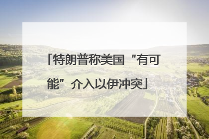 特朗普称美国“有可能”介入以伊冲突