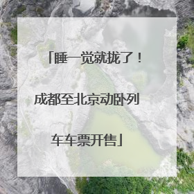 睡一觉就拢了！成都至北京动卧列车车票开售