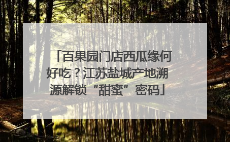 百果园门店西瓜缘何好吃？江苏盐城产地溯源解锁“甜蜜”密码