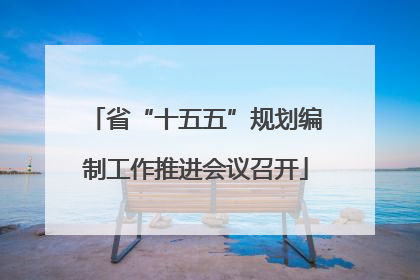 省“十五五”规划编制工作推进会议召开