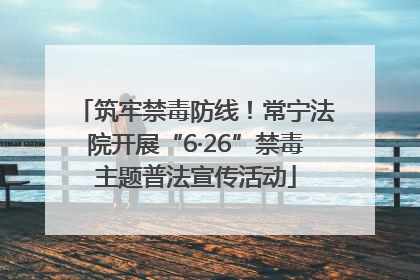 筑牢禁毒防线！常宁法院开展“6·26”禁毒主题普法宣传活动