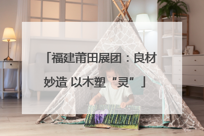 福建莆田展团：良材妙造 以木塑“灵”