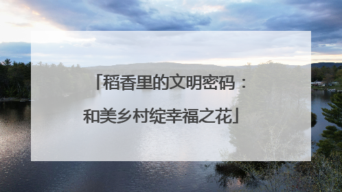 稻香里的文明密码：和美乡村绽幸福之花
