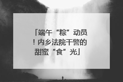 端午“粽”动员！内乡法院干警的甜蜜“食”光