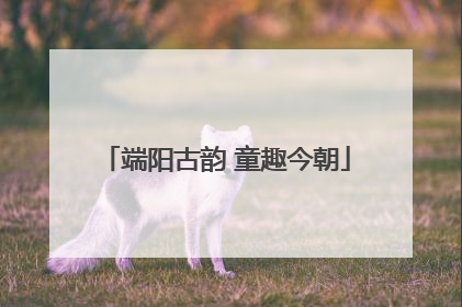 端阳古韵 童趣今朝