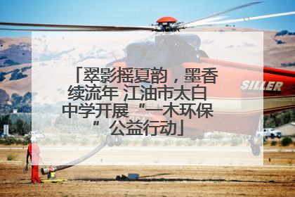 翠影摇夏韵，墨香续流年 江油市太白中学开展“一木环保”公益行动