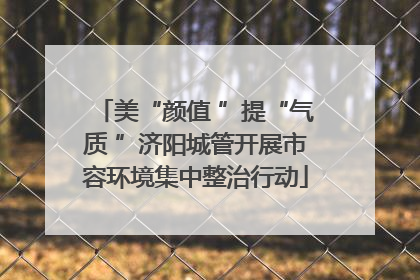 美“颜值 ”提“气质 ”济阳城管开展市容环境集中整治行动