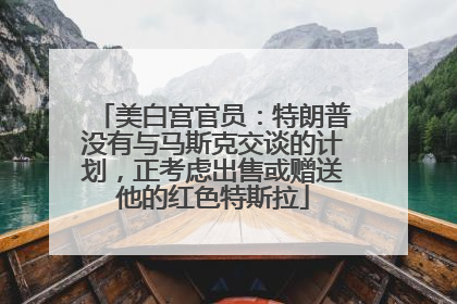 美白宫官员：特朗普没有与马斯克交谈的计划，正考虑出售或赠送他的红色特斯拉