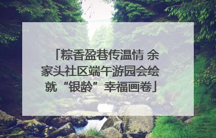 粽香盈巷传温情 余家头社区端午游园会绘就“银龄”幸福画卷