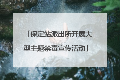 保定站派出所开展大型主题禁毒宣传活动