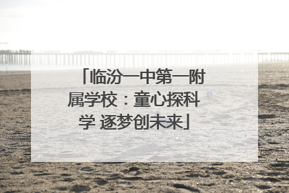 临汾一中第一附属学校：童心探科学 逐梦创未来