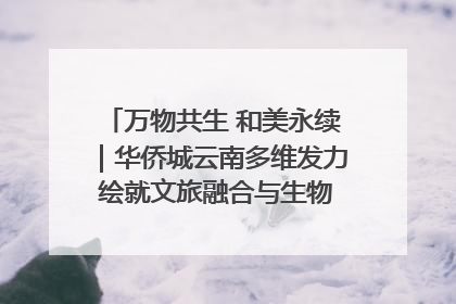 万物共生 和美永续｜华侨城云南多维发力 绘就文旅融合与生物多样性保护新图景