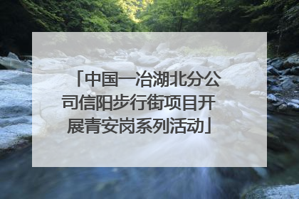 中国一冶湖北分公司信阳步行街项目开展青安岗系列活动