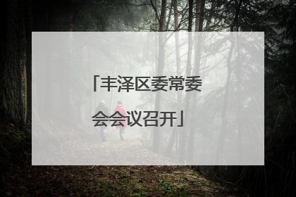 丰泽区委常委会会议召开
