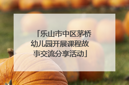 乐山市中区茅桥幼儿园开展课程故事交流分享活动