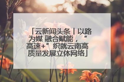 云新闻头条丨以路为媒 融合赋能，“高速+”织就云南高质量发展立体网络