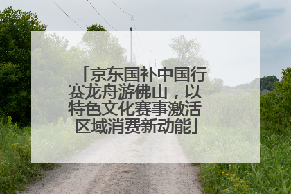 京东国补中国行赛龙舟游佛山，以特色文化赛事激活区域消费新动能
