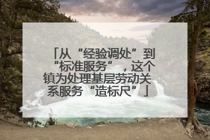 从“经验调处”到“标准服务”，这个镇为处理基层劳动关系服务“造标尺”