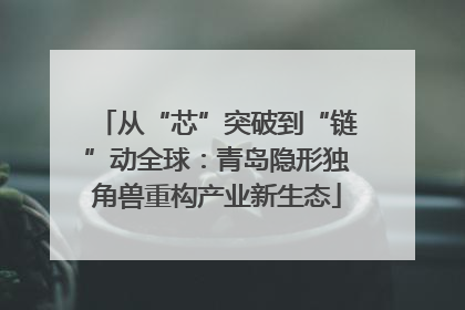 从“芯”突破到“链”动全球：青岛隐形独角兽重构产业新生态