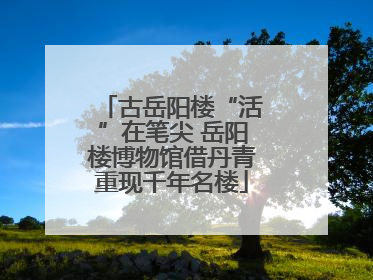 古岳阳楼“活”在笔尖 岳阳楼博物馆借丹青重现千年名楼