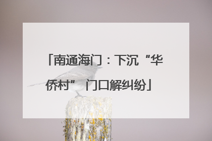 南通海门：下沉“华侨村” 门口解纠纷
