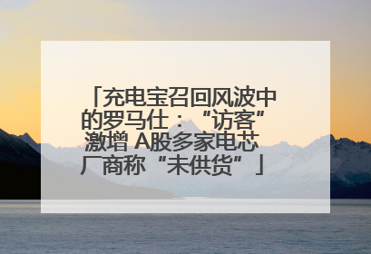 充电宝召回风波中的罗马仕：“访客”激增 A股多家电芯厂商称“未供货”