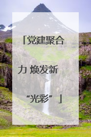 党建聚合力 焕发新“光彩”