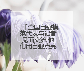全国自强模范代表与记者见面交流 他们用自强点亮精彩人生