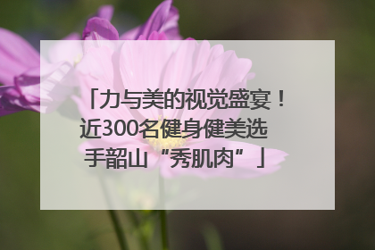 力与美的视觉盛宴！近300名健身健美选手韶山“秀肌肉”