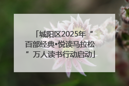城阳区2025年“百部经典•悦读马拉松”万人读书行动启动