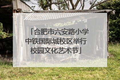 合肥市六安路小学中铁国际城校区举行校园文化艺术节