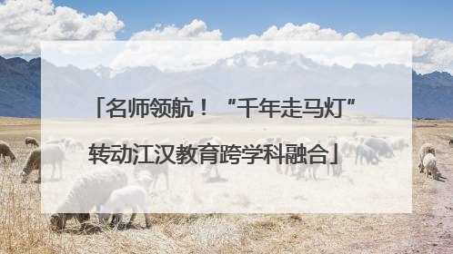 名师领航！“千年走马灯”转动江汉教育跨学科融合
