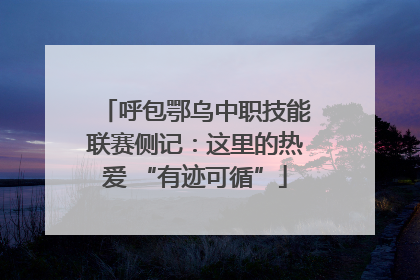 呼包鄂乌中职技能联赛侧记：这里的热爱 “有迹可循”