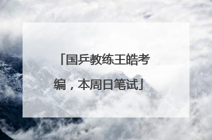 国乒教练王皓考编，本周日笔试