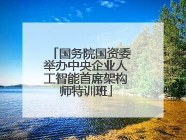国务院国资委举办中央企业人工智能首席架构师特训班