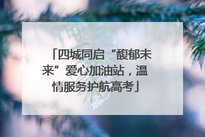 四城同启“馥郁未来”爱心加油站，温情服务护航高考