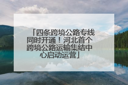 四条跨境公路专线同时开通！河北首个跨境公路运输集结中心启动运营