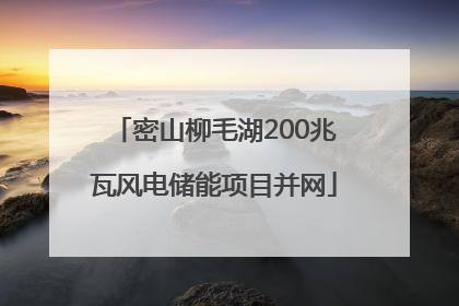 密山柳毛湖200兆瓦风电储能项目并网