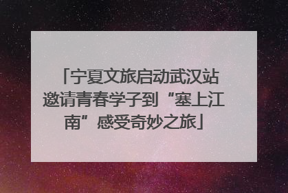 宁夏文旅启动武汉站 邀请青春学子到“塞上江南”感受奇妙之旅