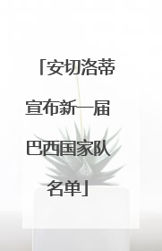 安切洛蒂宣布新一届巴西国家队名单